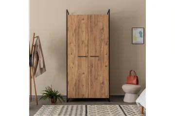 Batler Garderob 52x104 3 Dörrar - Natur - Förvaring - Klädförvaring - Garderob & garderobssystem