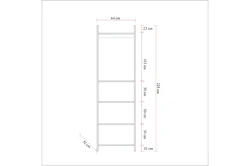 Batler Garderob 52x104 3 Dörrar - Natur - Förvaring - Klädförvaring - Garderob & garderobssystem