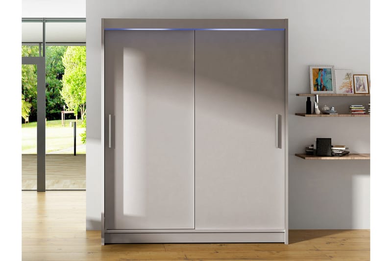 Bay Garderob 150x200 cm - Grå - Förvaring - Klädförvaring - Garderob & garderobssystem