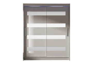 Bay Garderob m. Spegel 150x200 cm