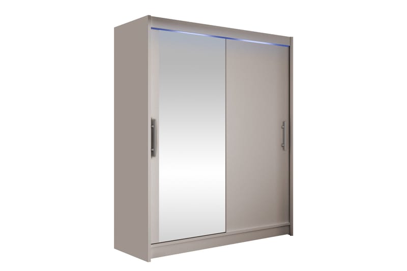 Bay Garderob m. Spegel 150x200 cm, Brun