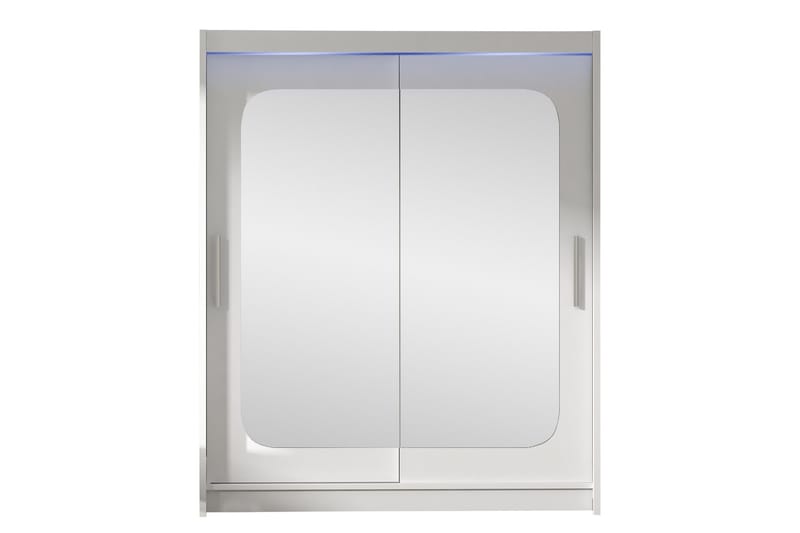 Bay Garderob m. Spegel 150x200 cm - Vit - Förvaring - Klädförvaring - Garderob & garderobssystem