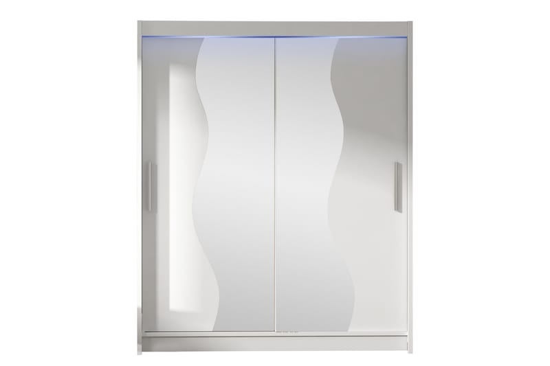 Bay Garderob m. Spegel 150x200 cm - Vit - Förvaring - Klädförvaring - Garderob & garderobssystem