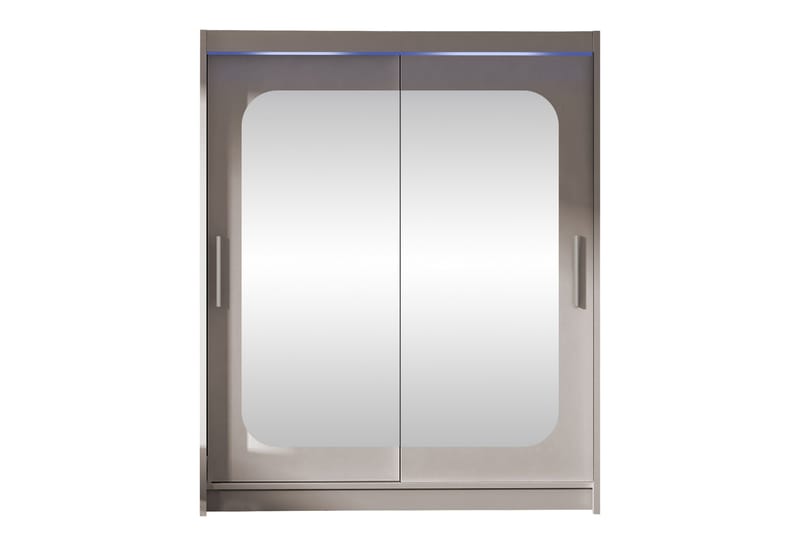 Bay Garderob m. Spegel 150x200 cm - Vit - Förvaring - Klädförvaring - Garderob & garderobssystem