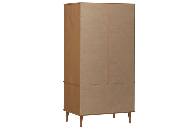 beBasic Garderob brun 90x55x175 cm massiv furu - Brown - Förvaring - Klädförvaring - Garderob & garderobssystem