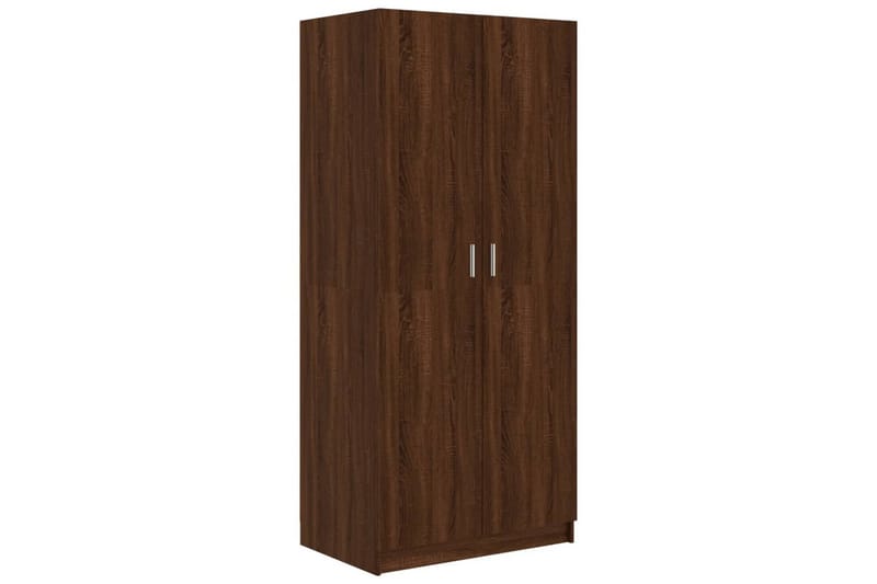 beBasic Garderob brun ek 80x52x180 cm konstruerat trä - Brown - Förvaring - Klädförvaring - Garderob & garderobssystem