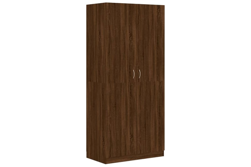 beBasic Garderob brun ek 90x52x200 cm konstruerat trä - Brown - Förvaring - Klädförvaring - Garderob & garderobssystem