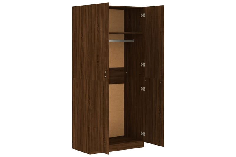 beBasic Garderob brun ek 90x52x200 cm konstruerat trä - Brown - Förvaring - Klädförvaring - Garderob & garderobssystem
