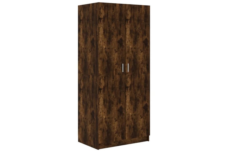 beBasic Garderob rökfärgad ek 80x52x180 cm konstruerat trä - Brown - Förvaring - Klädförvaring - Garderob & garderobssystem