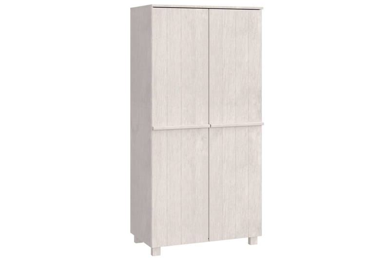 beBasic Garderob vit 89x50x180 cm massiv furu - White - Förvaring - Klädförvaring - Garderob & garderobssystem
