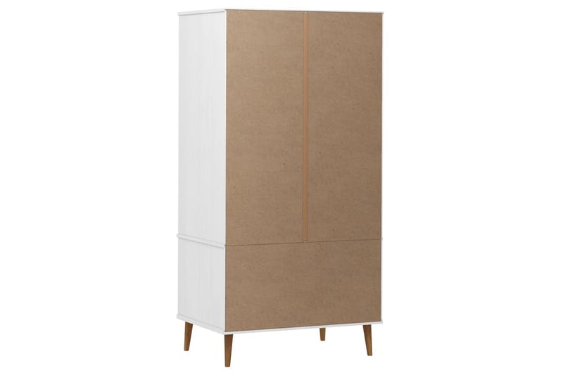 beBasic Garderob vit 90x55x175 cm massiv furu - White - Förvaring - Klädförvaring - Garderob & garderobssystem