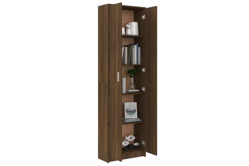 beBasic Hallgarderob brun ek 55x25x189 cm konstruerat trä - Brown - Förvaring - Klädförvaring - Garderob & garderobssystem