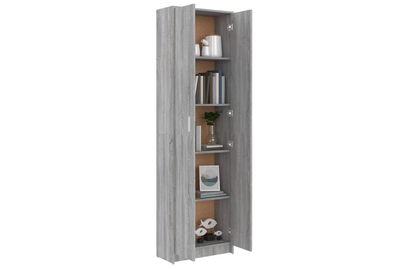 beBasic Hallgarderob grå sonoma 55x25x189 cm konstruerat trä - Grey - Förvaring - Klädförvaring - Garderob & garderobssystem