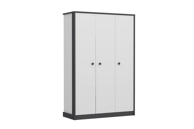 Berdez Garderob 120x182 cm Antracit/Vit - Hanah Home - Förvaring - Klädförvaring - Garderob & garderobssystem