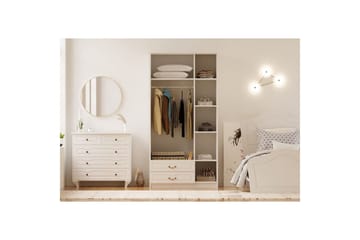 Beyric Garderob 105x210 cm - Matt Vit - Förvaring - Klädförvaring - Garderob & garderobssystem