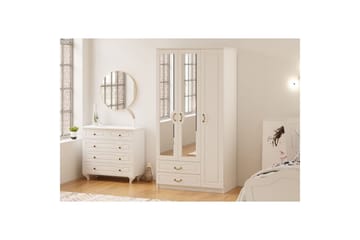 Beyric Garderob 105x210 cm - Matt Vit - Förvaring - Klädförvaring - Garderob & garderobssystem