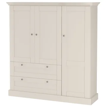 Binz Garderob 122x130 cm - Kashmirgräddvit - Förvaring - Klädförvaring - Garderob & garderobssystem