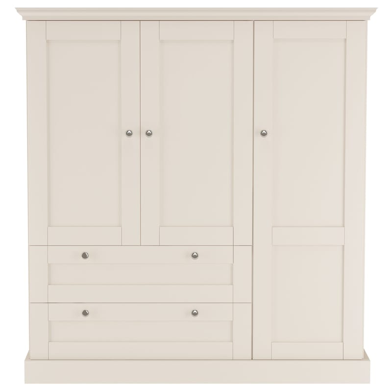 Binz Garderob 122x130 cm - Kashmirgräddvit - Förvaring - Klädförvaring - Garderob & garderobssystem