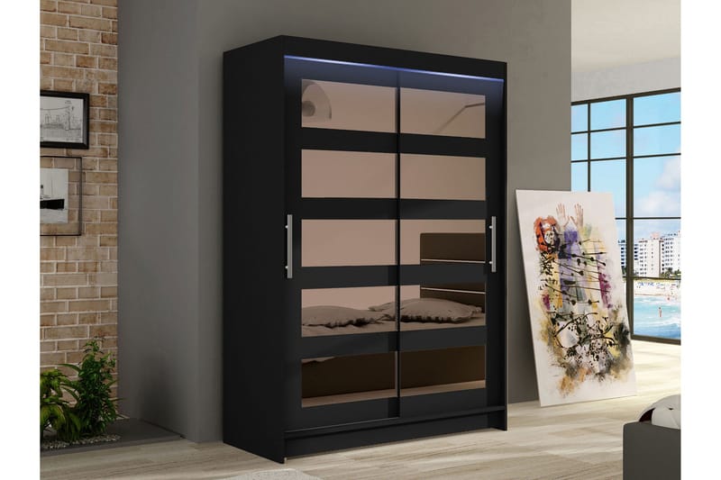 Biscayne Garderob m. Spegel 120x200 cm - Förvaring - Klädförvaring - Garderob & garderobssystem