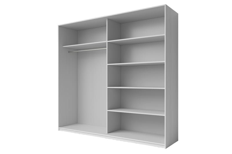 Bovera Garderob 61x200 cm - Askgrå - Förvaring - Klädförvaring - Garderob & garderobssystem