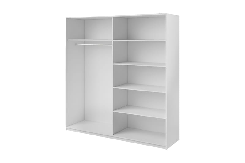 Bovera Garderob 61x221 cm - Askgrå - Förvaring - Klädförvaring - Garderob & garderobssystem