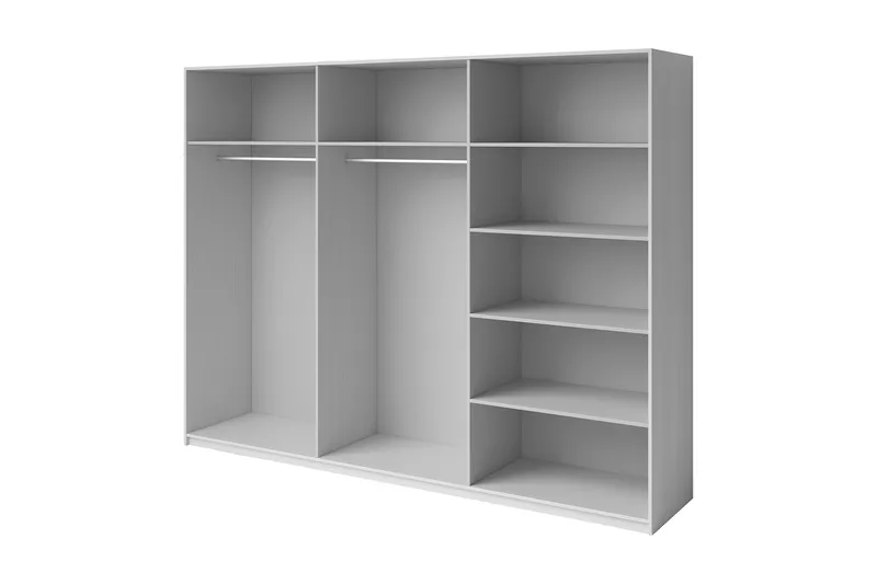 Bovera Garderob 61x270 cm - Askgrå - Förvaring - Klädförvaring - Garderob & garderobssystem