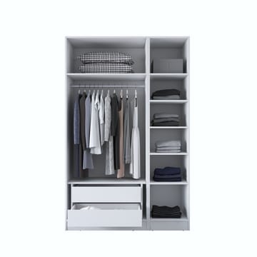 Bralen Garderob 135x210x57,5 cm - Vit - Förvaring - Klädförvaring - Garderob & garderobssystem - Klädskåp & fristående garderob