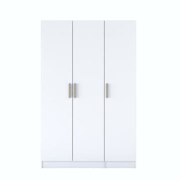 Bralen Garderob 135x210x57,5 cm - Vit - Förvaring - Klädförvaring - Garderob & garderobssystem - Klädskåp & fristående garderob