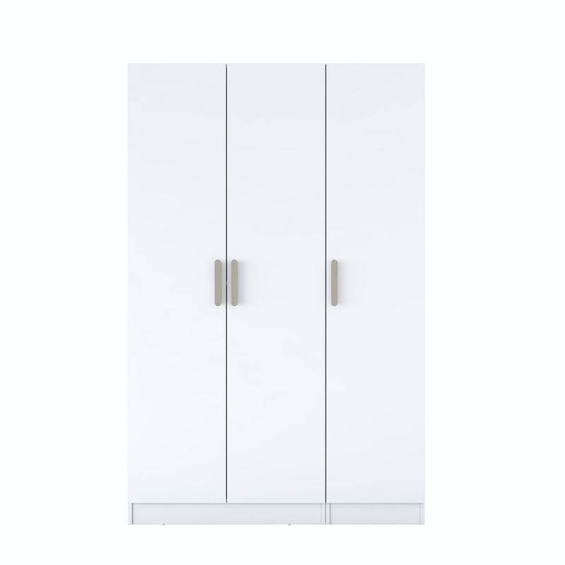 Bralen Garderob 135x210x57,5 cm - Vit - Förvaring - Klädförvaring - Garderob & garderobssystem - Klädskåp & fristående garderob