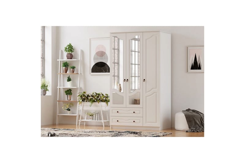 Brelin Garderob 105x210 cm - Matt Vit - Förvaring - Klädförvaring - Garderob & garderobssystem