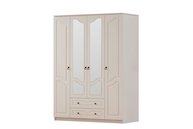 Brelin Garderob 140x210 cm - Matt Vit - Förvaring - Klädförvaring - Garderob & garderobssystem