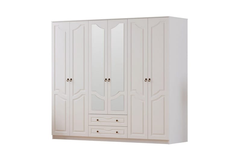 Brelin Garderob 210x210 cm, Matt Vit