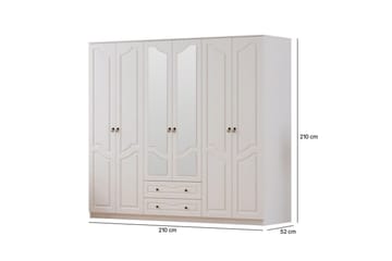 Brelin Garderob 210x210 cm - Matt Vit - Förvaring - Klädförvaring - Garderob & garderobssystem