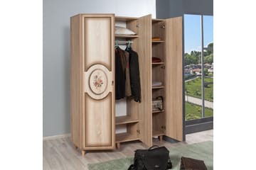 Brokind Garderob 135 cm - Brun/Ek - Förvaring - Klädförvaring - Garderob & garderobssystem