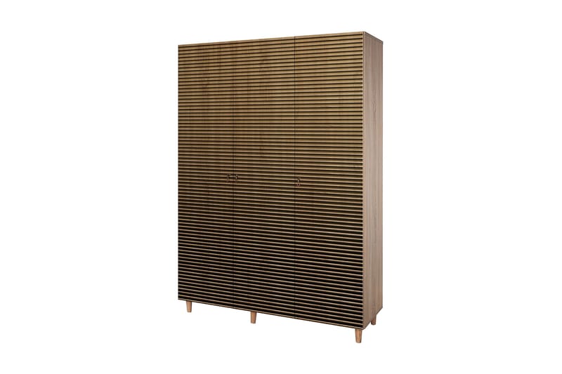 Brokind Garderob 135 cm - Brun/Ek - Förvaring - Klädförvaring - Garderob & garderobssystem