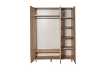 Brokind Garderob 135 cm - Brun/Ek - Förvaring - Skåp - Förvaringsskåp