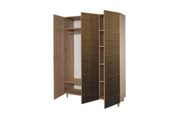 Brokind Garderob 135 cm - Brun/Ek - Förvaring - Skåp - Förvaringsskåp