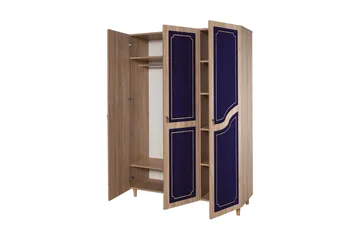 Brokind Garderob 135 cm - Brun/Lila - Förvaring - Klädförvaring - Garderob & garderobssystem