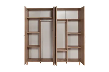 Brokind Garderob 180 cm - Brun - Förvaring - Klädförvaring - Garderob & garderobssystem