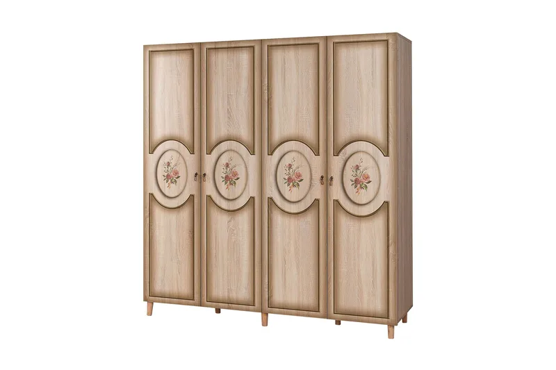 Brokind Garderob 180 cm, Brun