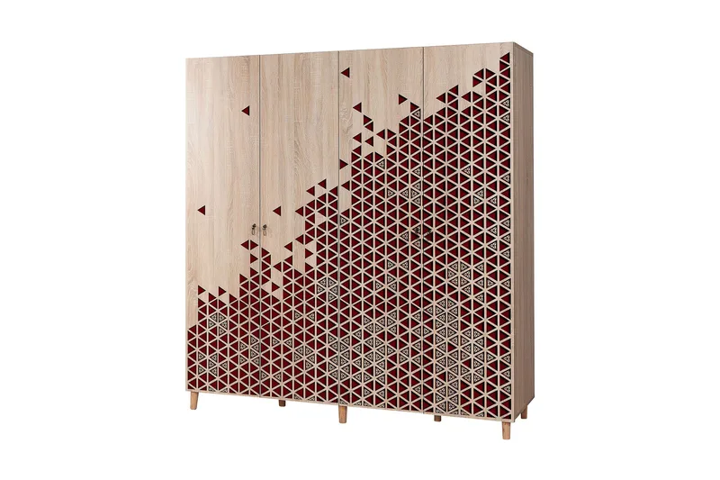 Brokind Garderob 180 cm, Brun