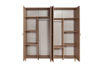 Brokind Garderob 180 cm - Brun/Svart/Ek - Förvaring - Klädförvaring - Garderob & garderobssystem