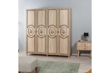 Brokind Garderob 180 cm - Ek/Brun - Förvaring - Klädförvaring - Garderob & garderobssystem
