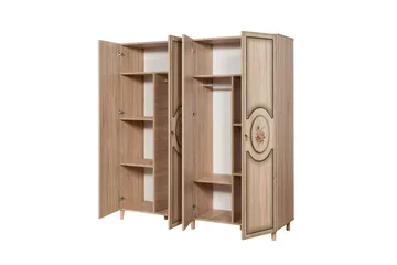 Brokind Garderob 180 cm - Ek/Brun - Förvaring - Klädförvaring - Garderob & garderobssystem