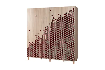 Brokind Garderob 180 cm i Mörkt Trä - Brun - Förvaring - Klädförvaring - Garderob & garderobssystem