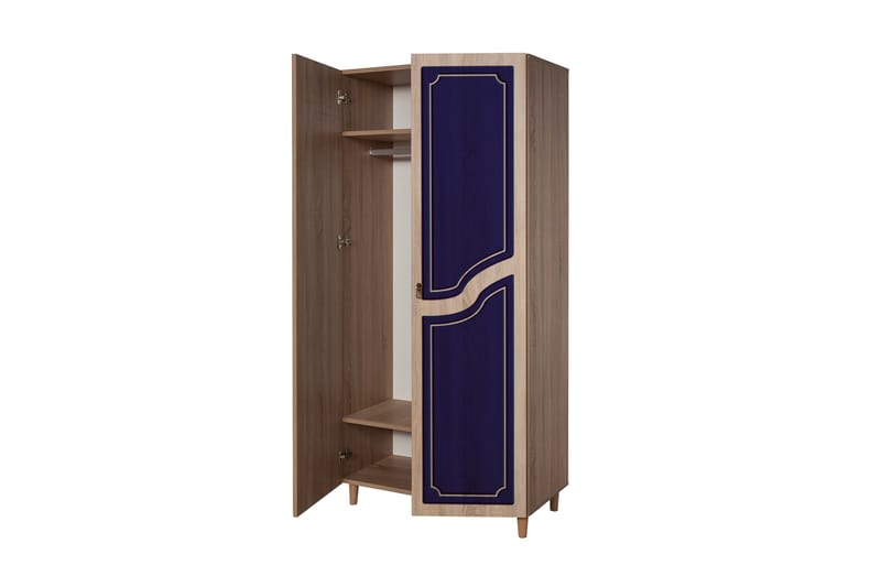 Brokind Garderob 90 cm - Brun - Förvaring - Klädförvaring - Garderob & garderobssystem
