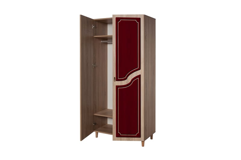 Brokind Garderob 90 cm - Brun - Förvaring - Klädförvaring - Garderob & garderobssystem