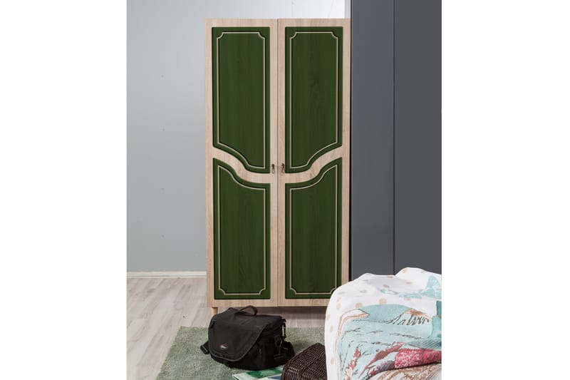 Brokind Garderob 90 cm - Brun - Förvaring - Klädförvaring - Garderob & garderobssystem
