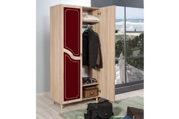 Brokind Garderob 90 cm - Brun - Förvaring - Klädförvaring - Garderob & garderobssystem