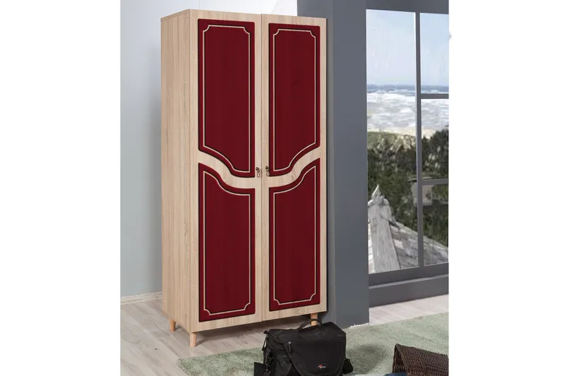 Brokind Garderob 90 cm - Brun - Förvaring - Klädförvaring - Garderob & garderobssystem